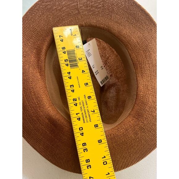 Urban Outfitters Women's Fedora Hat One Size Brown 3" Brim Cotton Blend NWT - Picture 7 of 8
